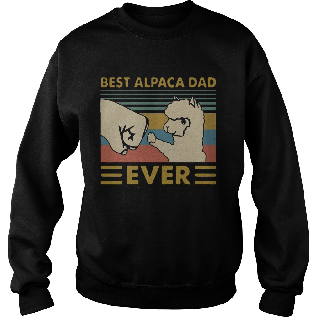 Vintage Best Alpaca Dad Ever Sweatshirt