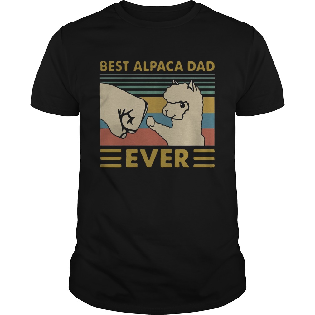 Vintage Best Alpaca Dad Ever shirt