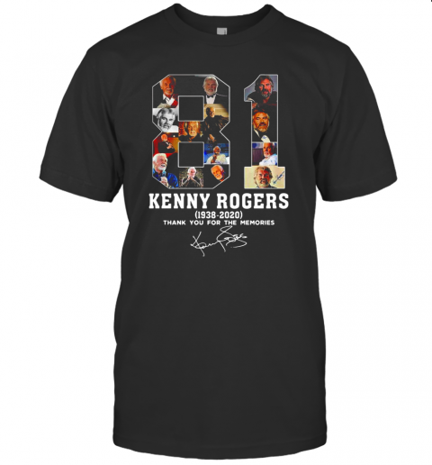 81 Kenny Rogers 1938 2020 Signature T-Shirt