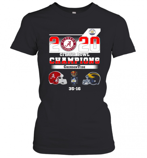 Alabama 2020 Citrus Bowl Champions Crimson Tide 35 16 T-Shirt Classic Women's T-shirt