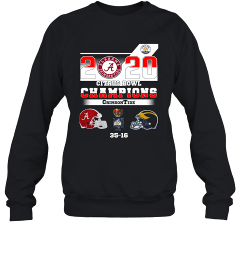 Alabama 2020 Citrus Bowl Champions Crimson Tide 35 16 T-Shirt Unisex Sweatshirt