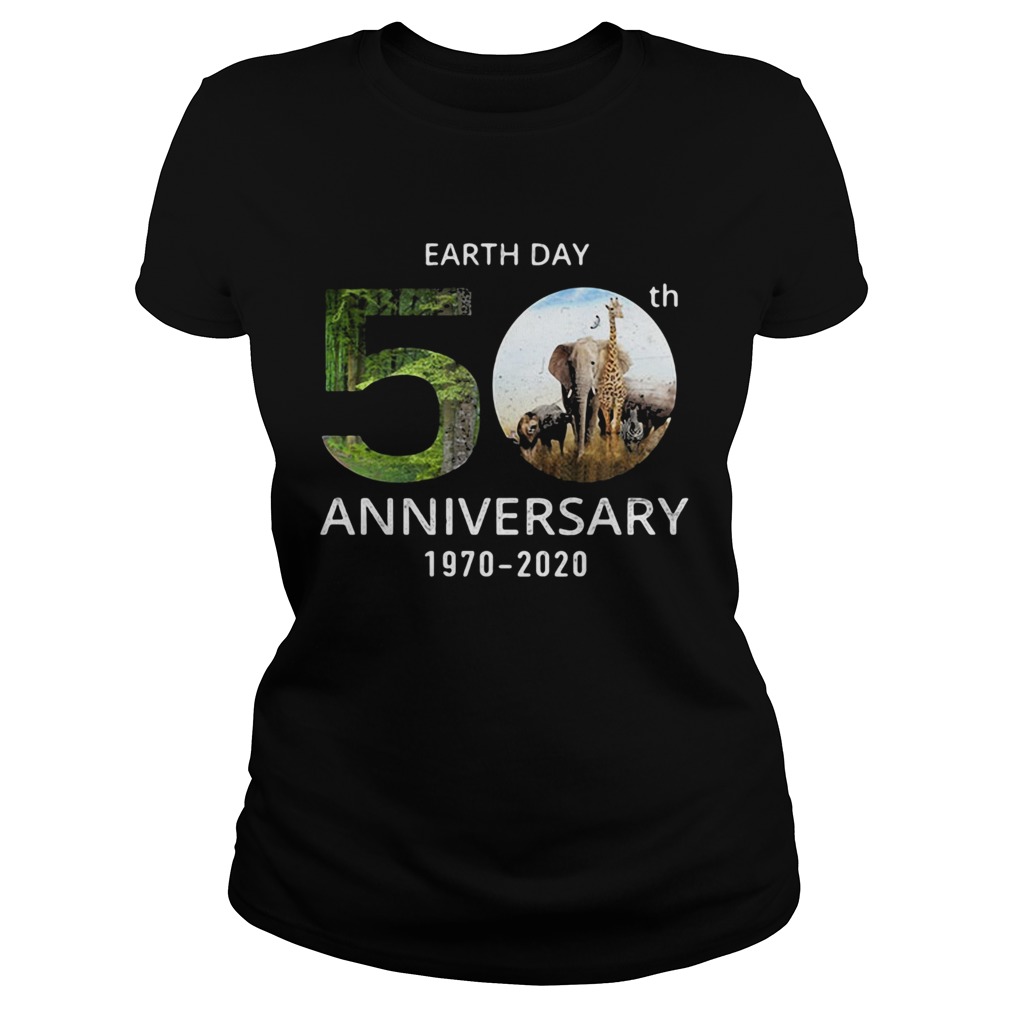 Animals Earth Day 50th Anniversary 1970 2020 Classic Ladies