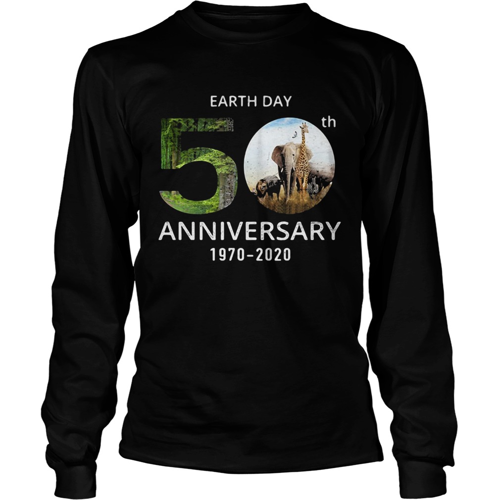 Animals Earth Day 50th Anniversary 1970 2020 Long Sleeve