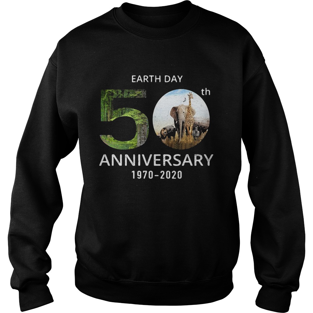 Animals Earth Day 50th Anniversary 1970 2020 Sweatshirt