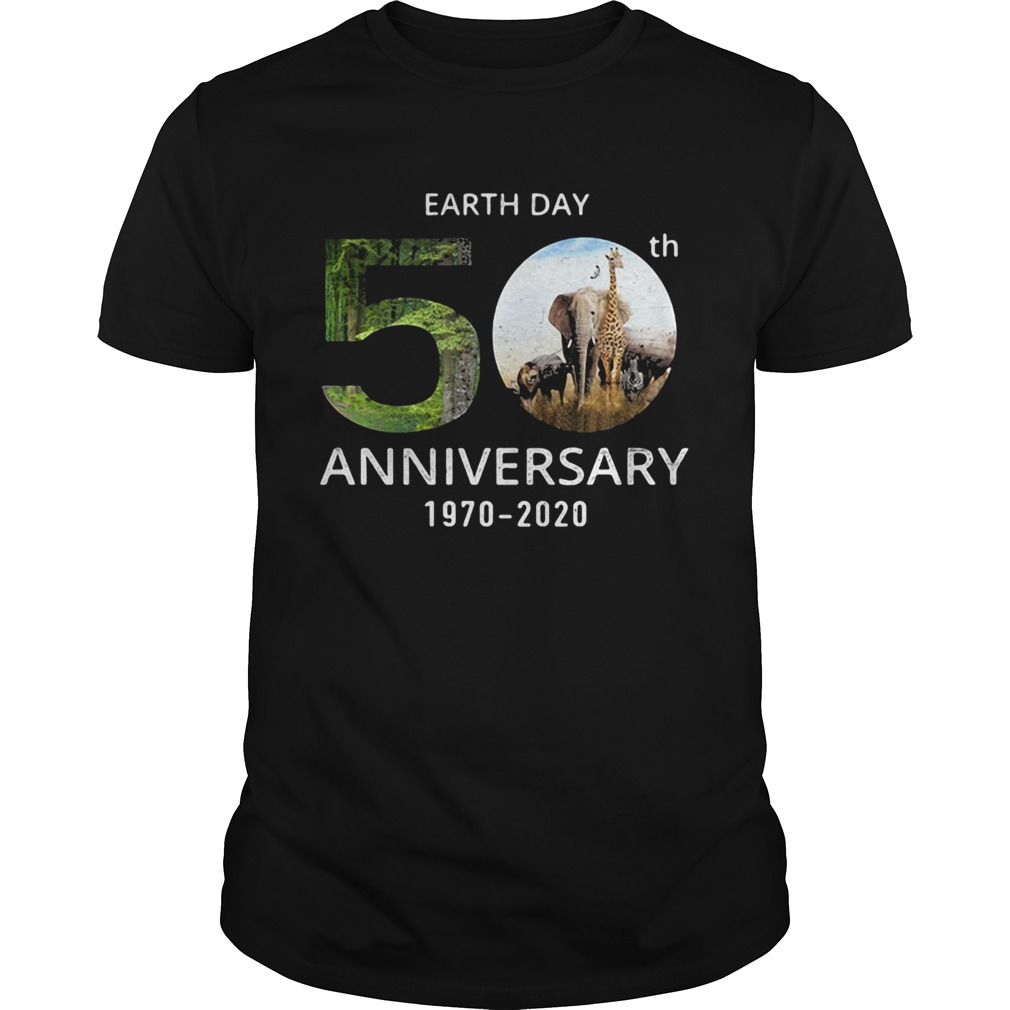 Animals Earth Day 50th Anniversary 1970 2020 shirt