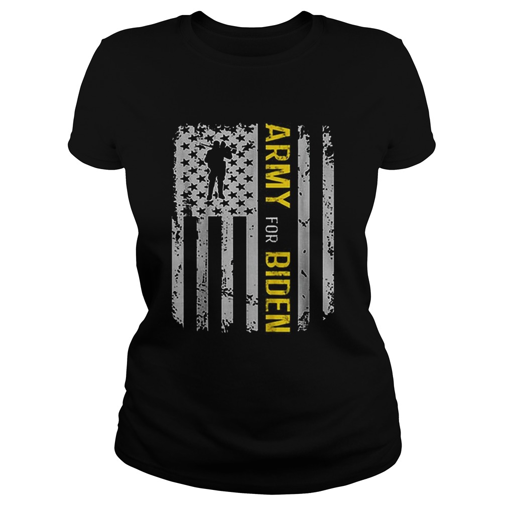Army Election For Biden USA Army Vintage Classic Ladies