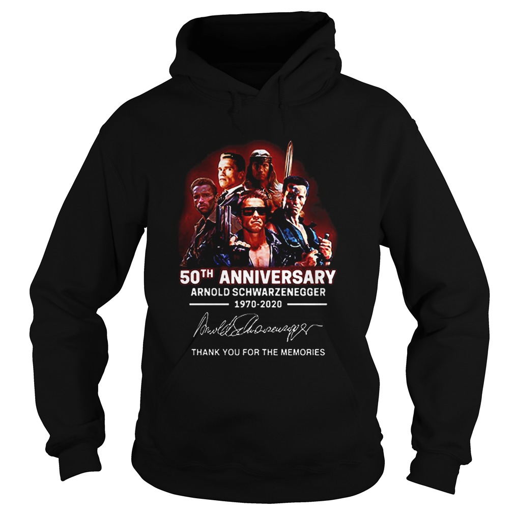 Arnold Schwarzenegger 50th anniversary 19702020 thank you for the memories Hoodie