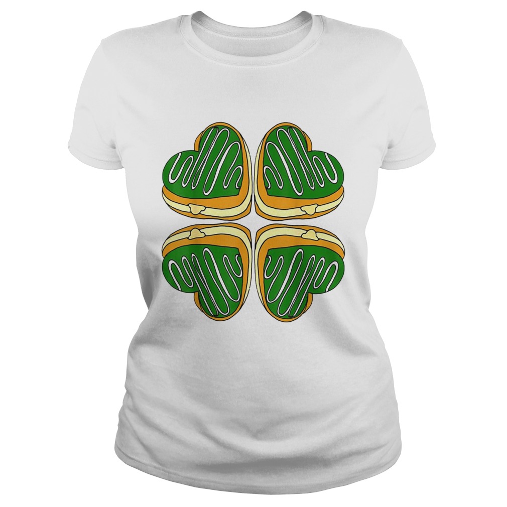 Awesome Four Leaf Clover Donut St Patricks Day Funny Irish Classic Ladies