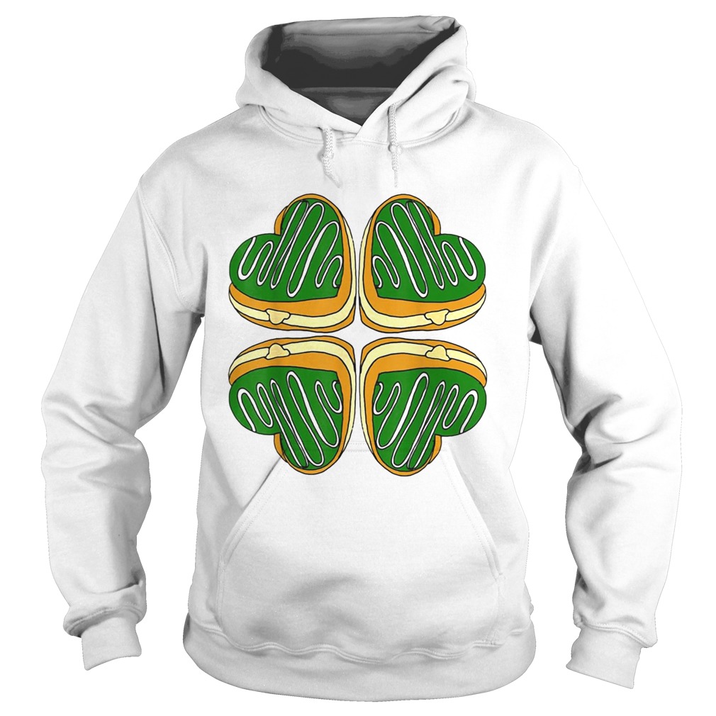 Awesome Four Leaf Clover Donut St Patricks Day Funny Irish Hoodie