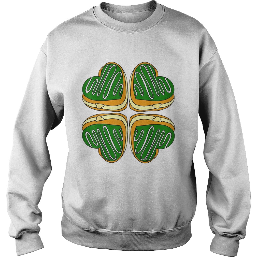 Awesome Four Leaf Clover Donut St Patricks Day Funny Irish Sweatshirt