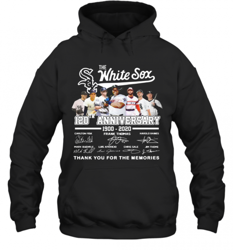 Awesome The White Sox 120Th Anniversary 1900 2020 Thank You For The Memories Signatures T-Shirt Unisex Hoodie