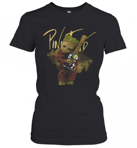 Baby Groot Hug Pink Floyd Guitar T-Shirt Classic Women's T-shirt