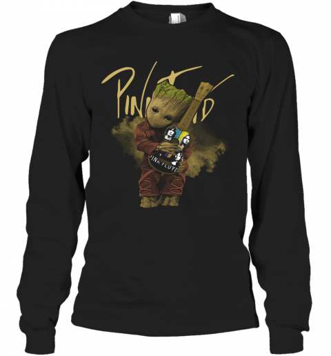 Baby Groot Hug Pink Floyd Guitar T-Shirt Long Sleeved T-shirt 