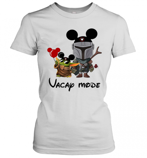 Baby Yoda And The Mandalorian Mickey Vacay Mode T-Shirt Classic Women's T-shirt