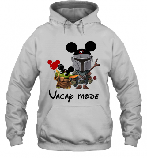 Baby Yoda And The Mandalorian Mickey Vacay Mode T-Shirt Unisex Hoodie
