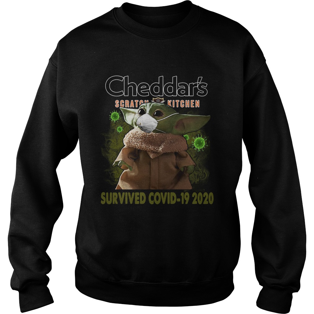 Baby Yoda Cheddars Scratch Kitchen Survived Covid 19 2020 Sweatshirt
