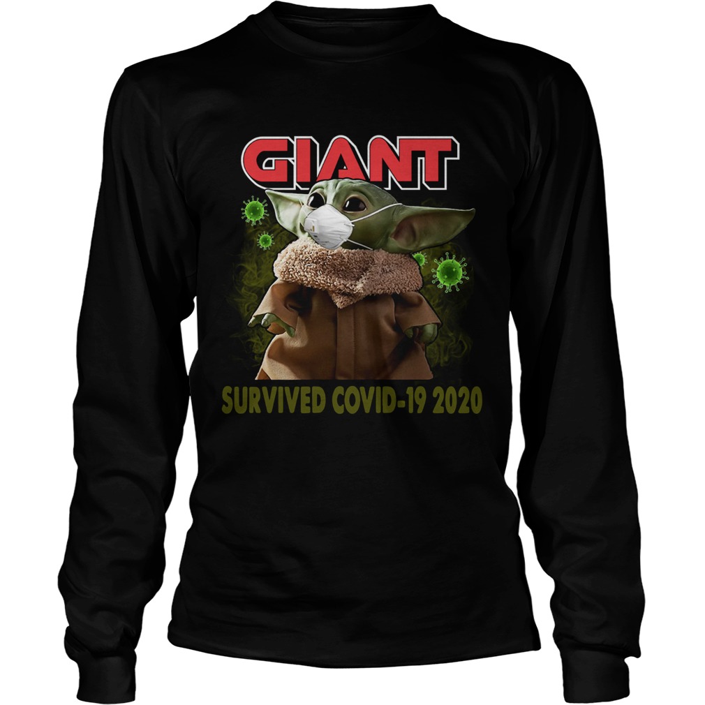 Baby Yoda Giant Survived Covid 19 2020 Long Sleeve