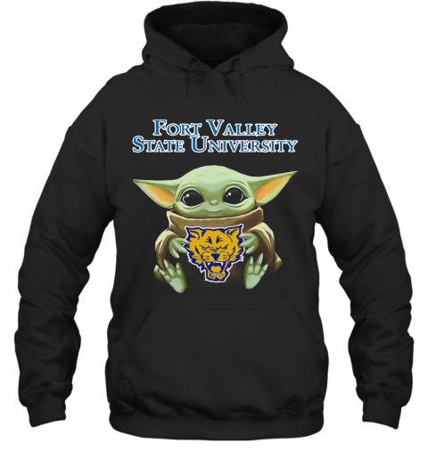 Baby Yoda Hug 2020 Fort Valley State University T-Shirt Unisex Hoodie