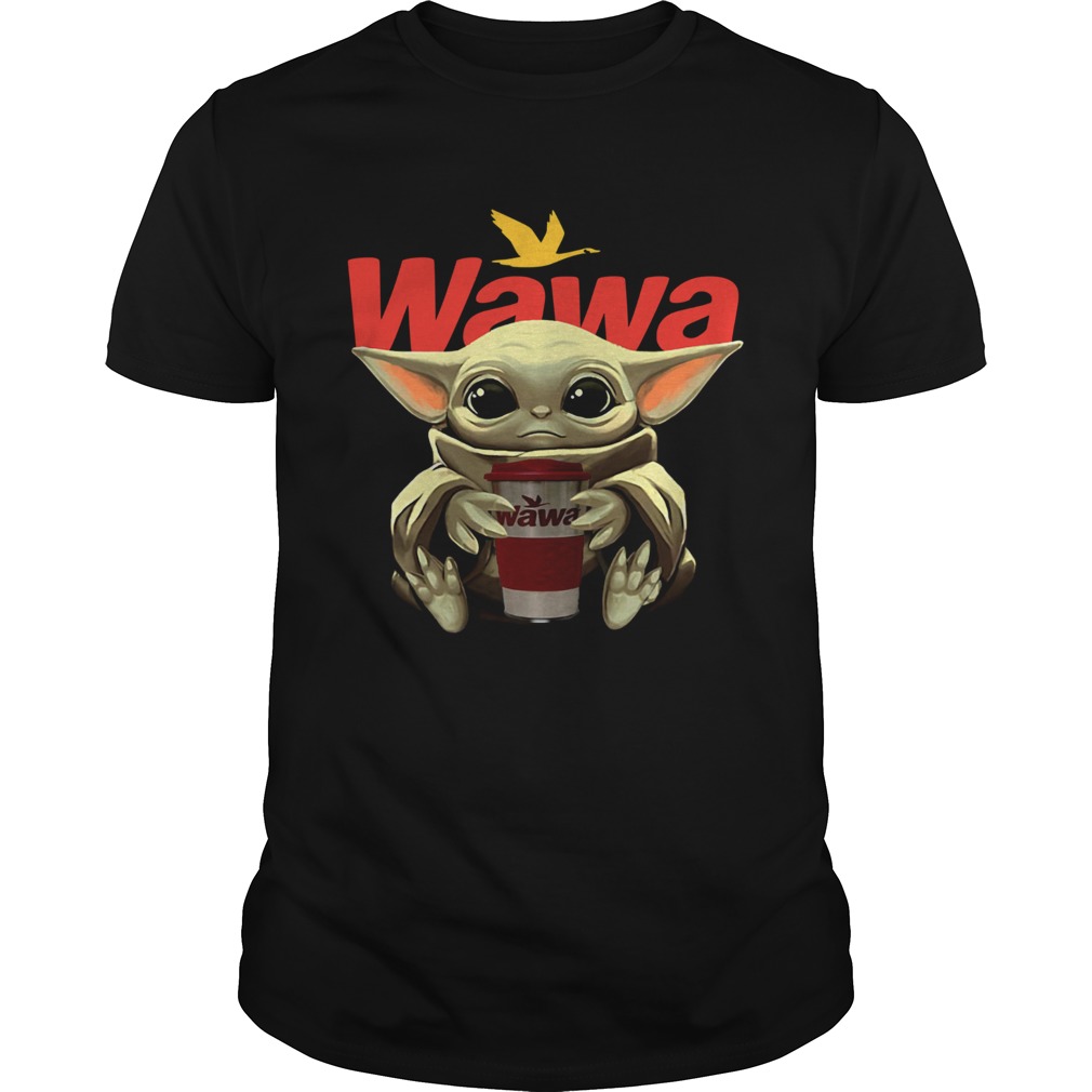 Baby Yoda Hug Wawa Coffee shirt