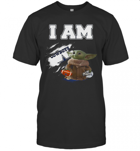 Baby Yoda I Am Dallas Cowboys Inside Me T-Shirt