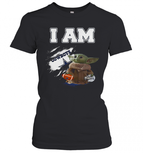 Baby Yoda I Am Dallas Cowboys Inside Me T-Shirt Classic Women's T-shirt