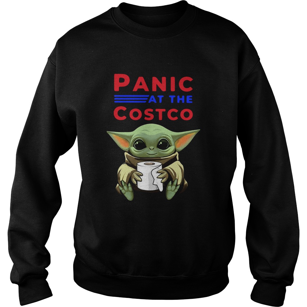 Baby Yoda Panic At The Costco Sweatshirt