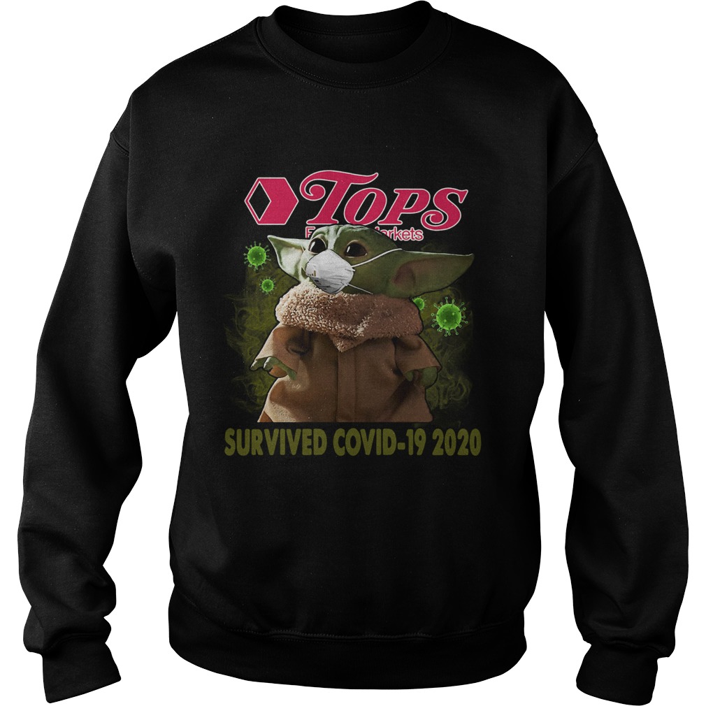 Baby Yoda Tops Friendly Markets Survived Covid 19 2020 Sweatshirt