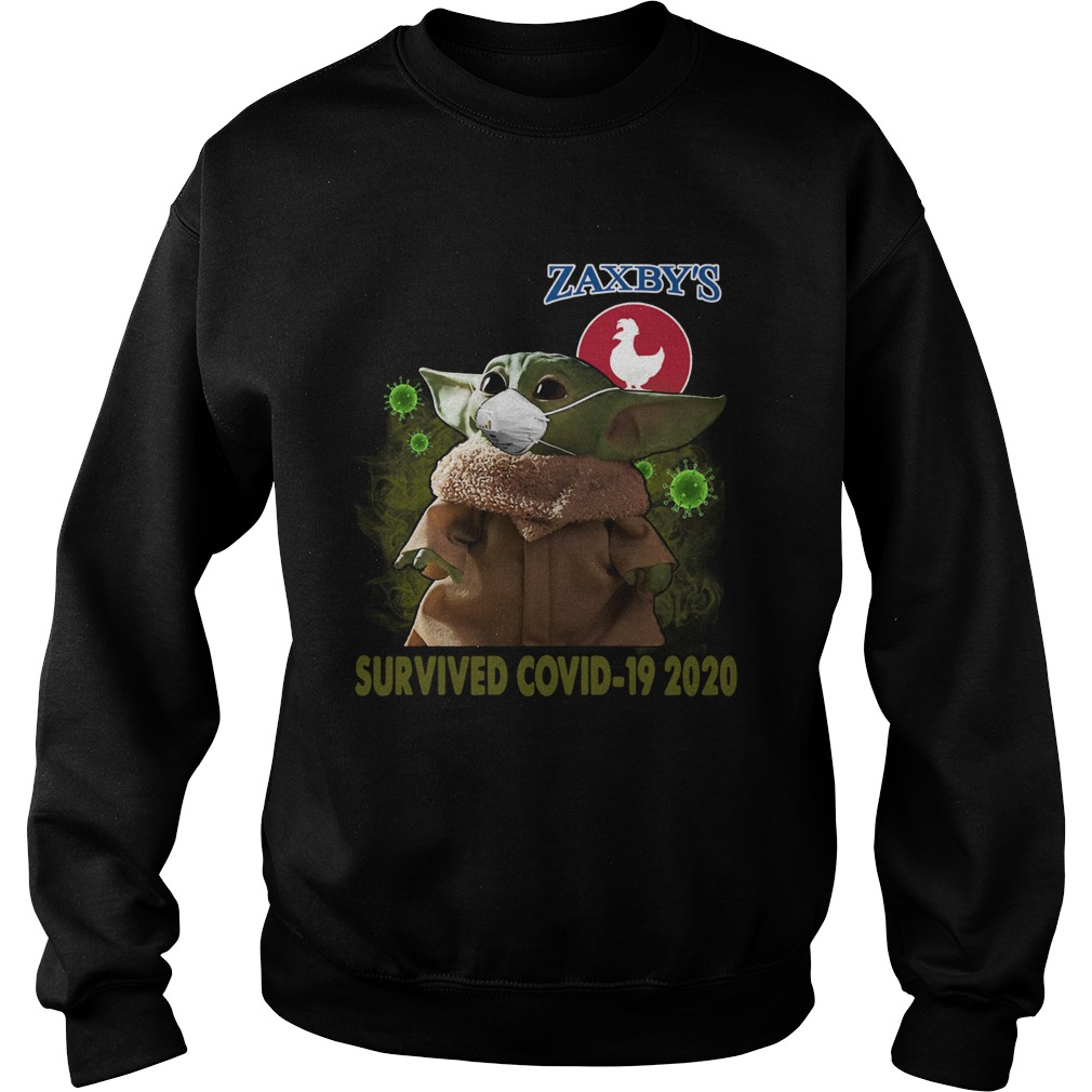 Baby Yoda Zaxbys Survived Covid 19 2020 Sweatshirt