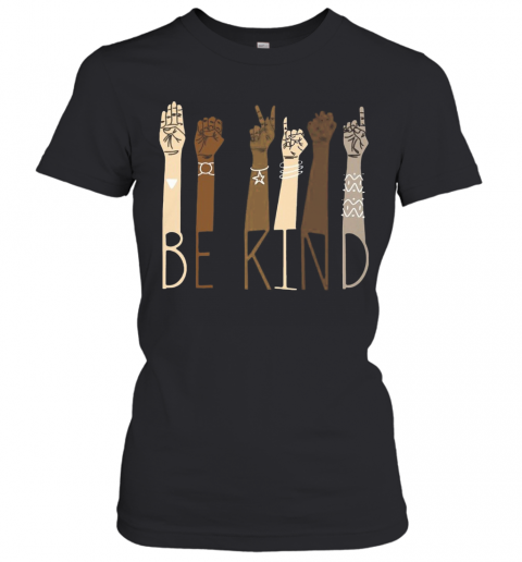 Be Kind Sign Language T-Shirt Classic Women's T-shirt