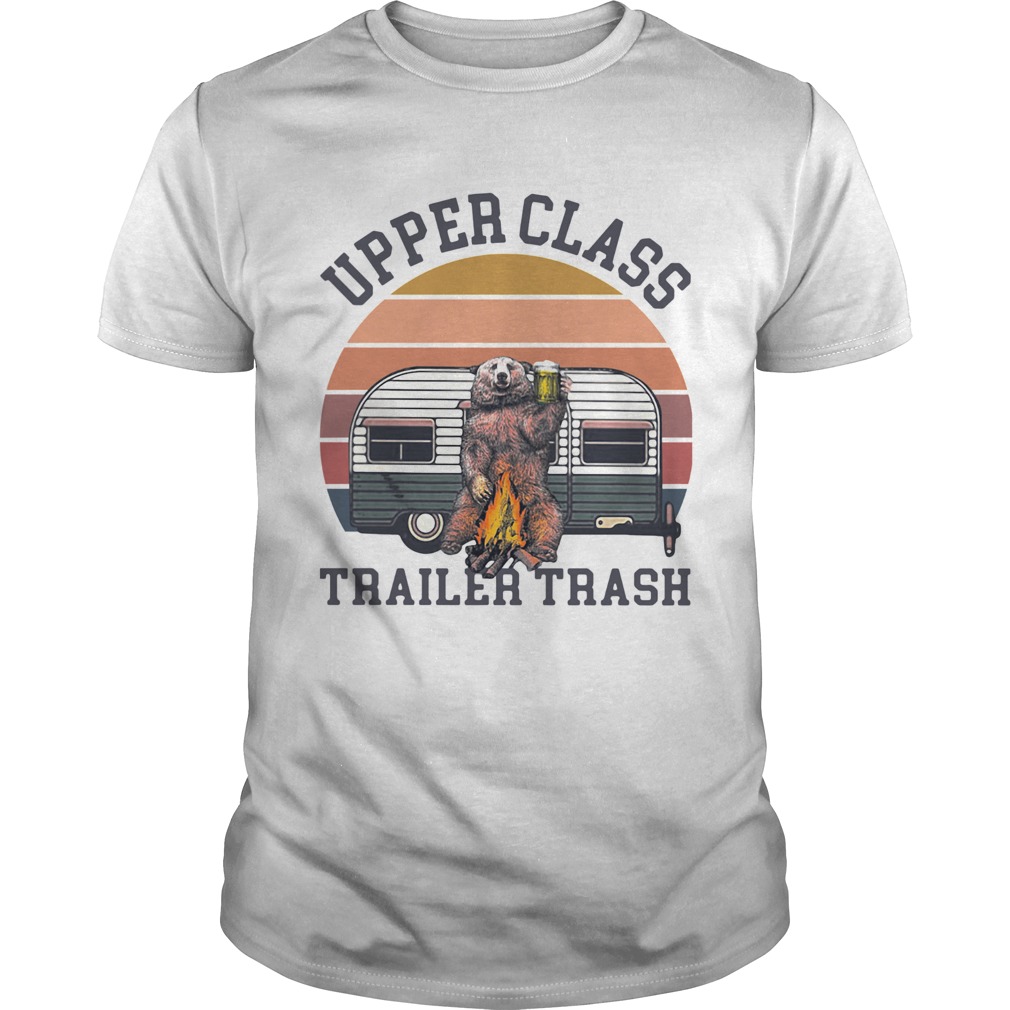 Bear Camping Upper Class Trailer Trash Vintage shirt