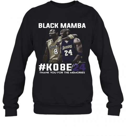 Black Mamba #Ko8e24 Thank You For The Memories T-Shirt Unisex Sweatshirt