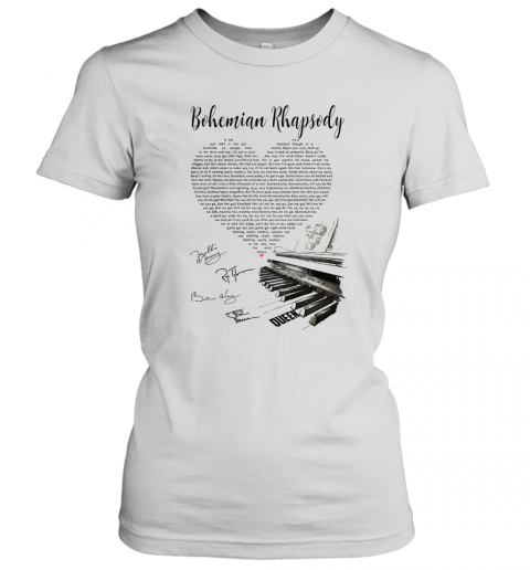 Bohemian Rhapsody Heart Piano T-Shirt Classic Women's T-shirt