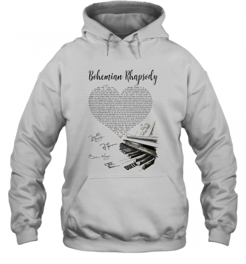 Bohemian Rhapsody Heart Piano T-Shirt Unisex Hoodie