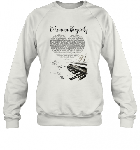 Bohemian Rhapsody Heart Piano T-Shirt Unisex Sweatshirt