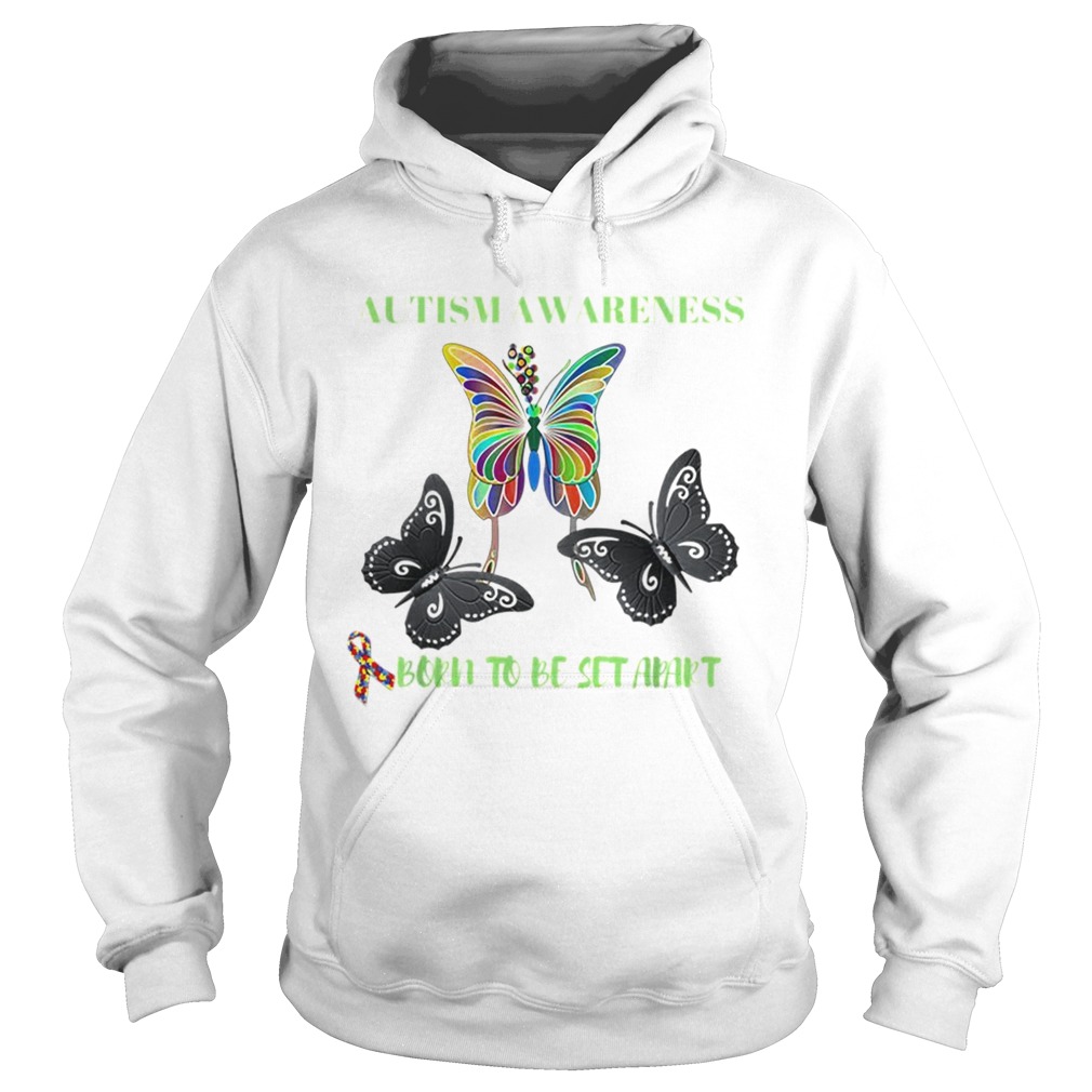 Born to be Set Apart Autism Awareness Butterfly Hoodie