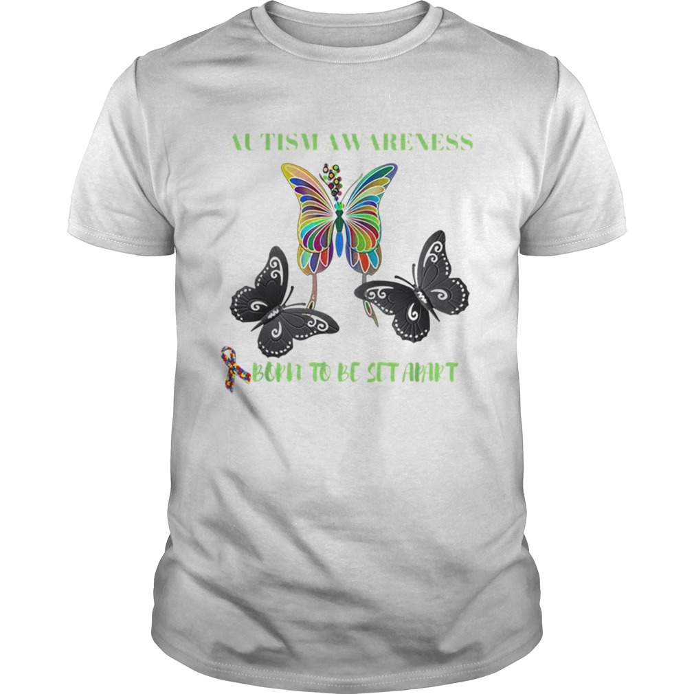 Born to be Set Apart Autism Awareness Butterfly shirt