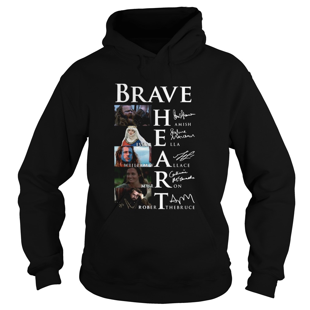 Brave Hamish Isabella William Wallace Murron Robert The Bruce Signatures Hoodie