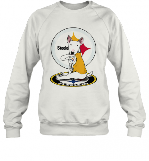 Bull Terrier Tattoo Pittsburgh Steelers Logo T-Shirt Unisex Sweatshirt