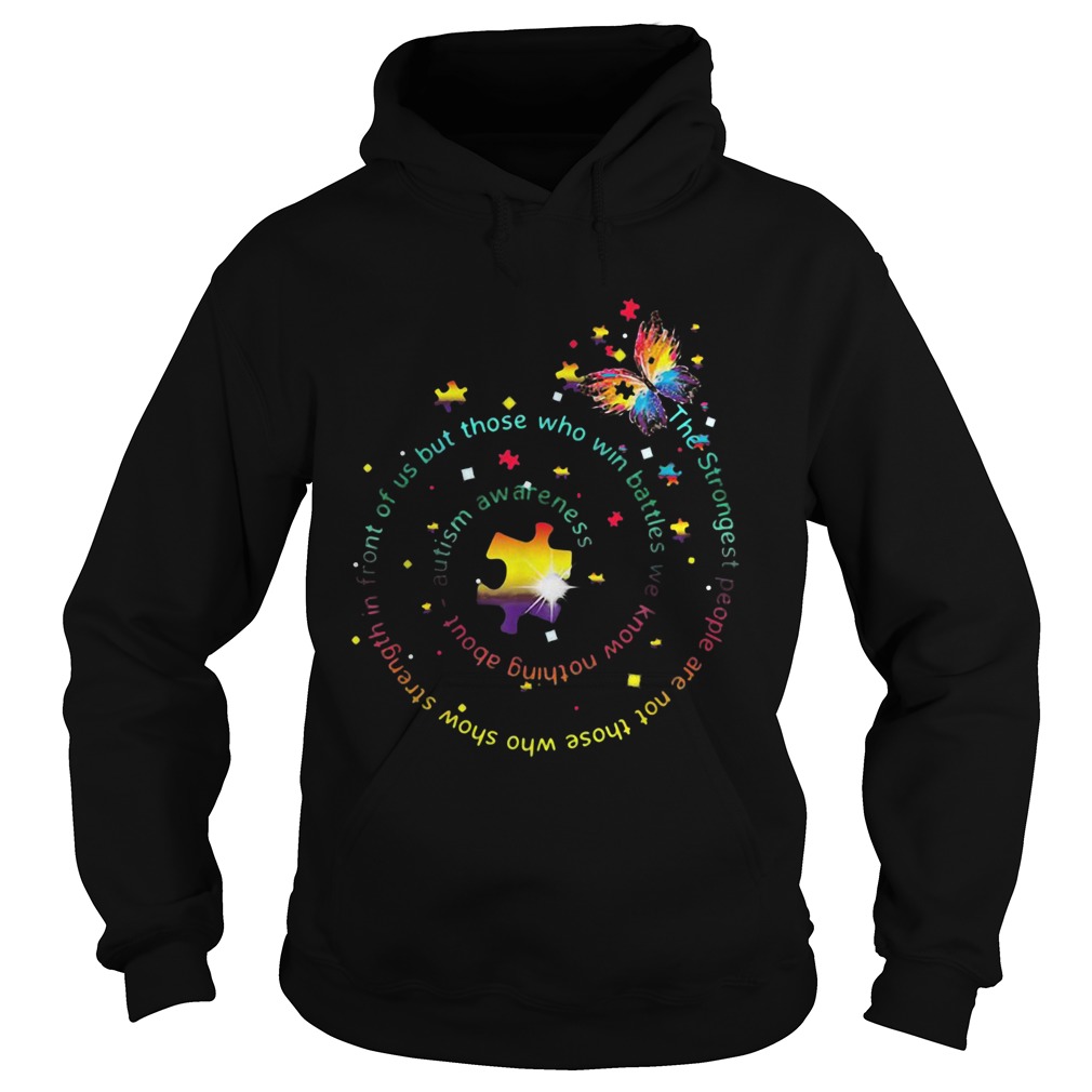 Butterfly Autism Awareness The Strongest People cute Hoodie