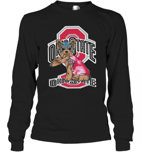Cat Tattoos Ohio State Buckeyes T-Shirt Long Sleeved T-shirt 