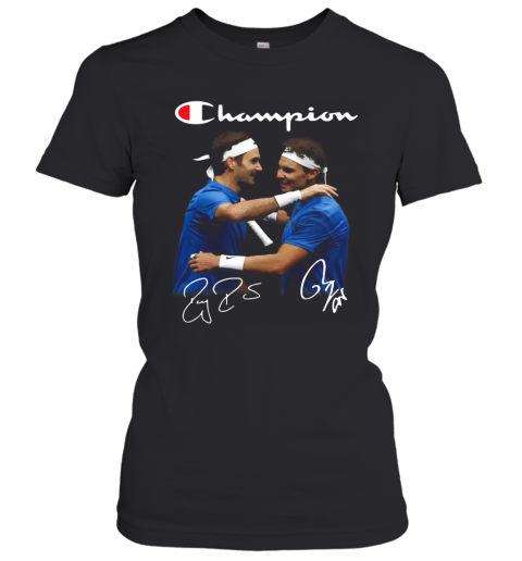 Champions Roger Federer And Rafael Nadal T-Shirt Classic Women's T-shirt