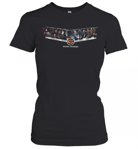 Chicago Bears Legends 6Id Luckman Doua Atkins Bulldog Turner Gale Sayers T-Shirt Classic Women's T-shirt