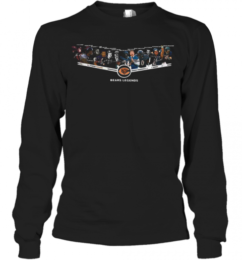 Chicago Bears Legends 6Id Luckman Doua Atkins Bulldog Turner Gale Sayers T-Shirt Long Sleeved T-shirt 