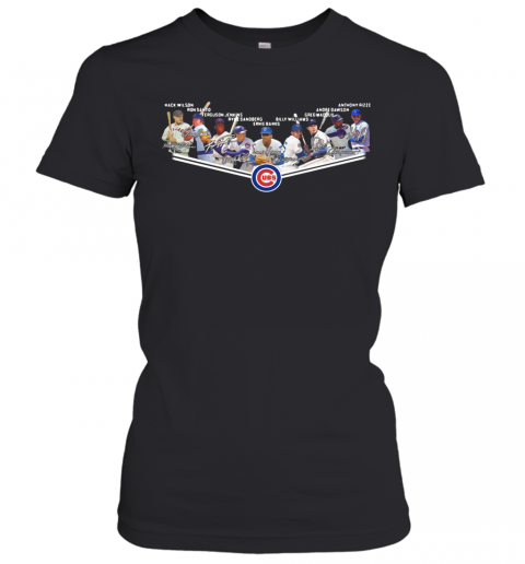 Chicago Cubs Players Team Signature T-Shirt Classic Women's T-shirt
