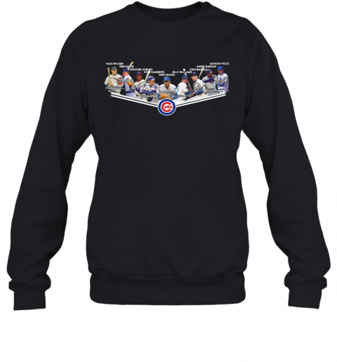 Chicago Cubs Players Team Signature T-Shirt Unisex Sweatshirt
