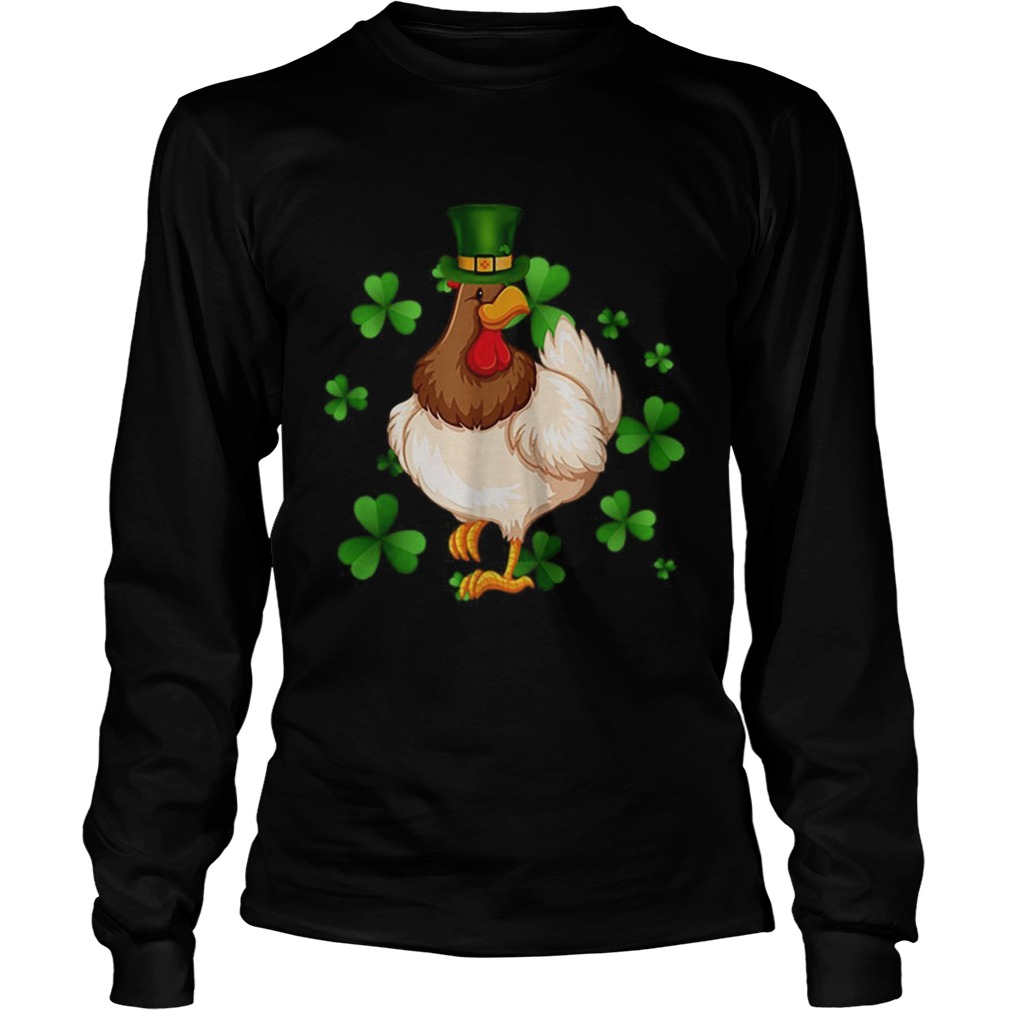Chicken St Patricks Day Irish Chicken Lovers Long Sleeve