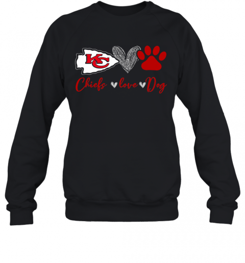 Chieds Peace Love Dog T-Shirt Unisex Sweatshirt