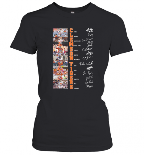 Clemson Tigers All Team Signatures T-Shirt Classic Women's T-shirt