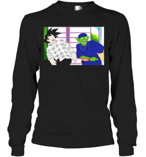 Cute Son Goku And Piccolo Damn Meme T-Shirt Long Sleeved T-shirt 