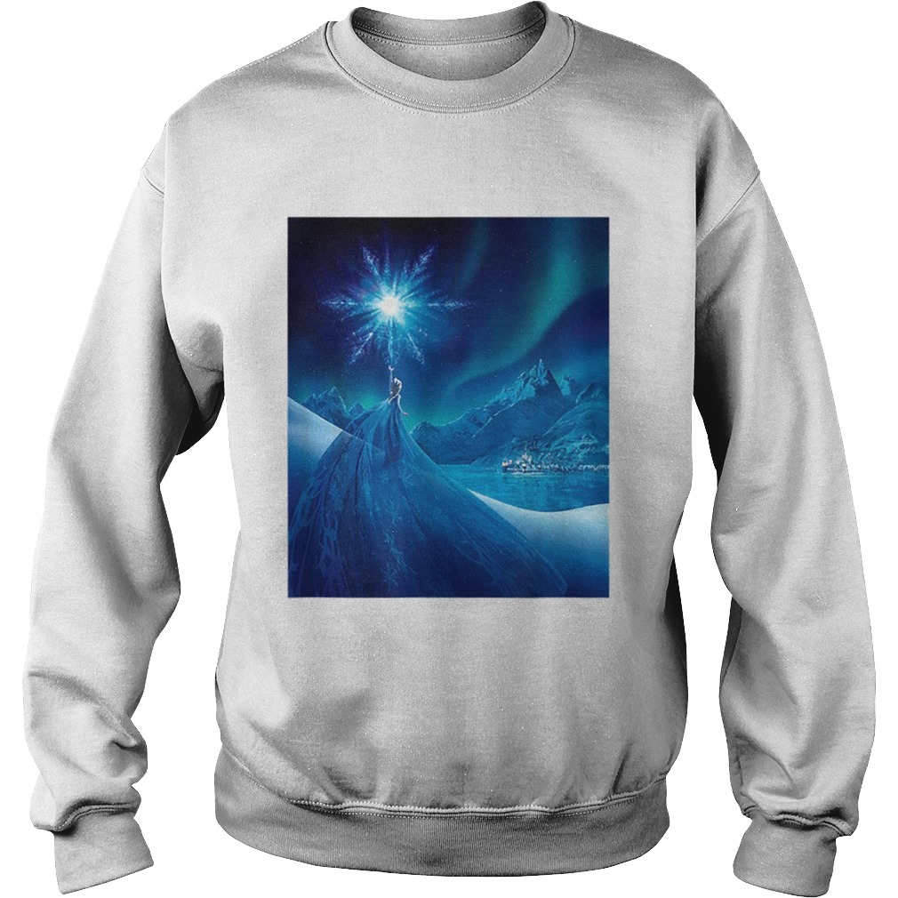 Disney Frozen Elsa Snowflake in the Sky Poster Sweatshirt